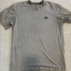 Adidas Gray Short Sleeve Tee Minimalist Design